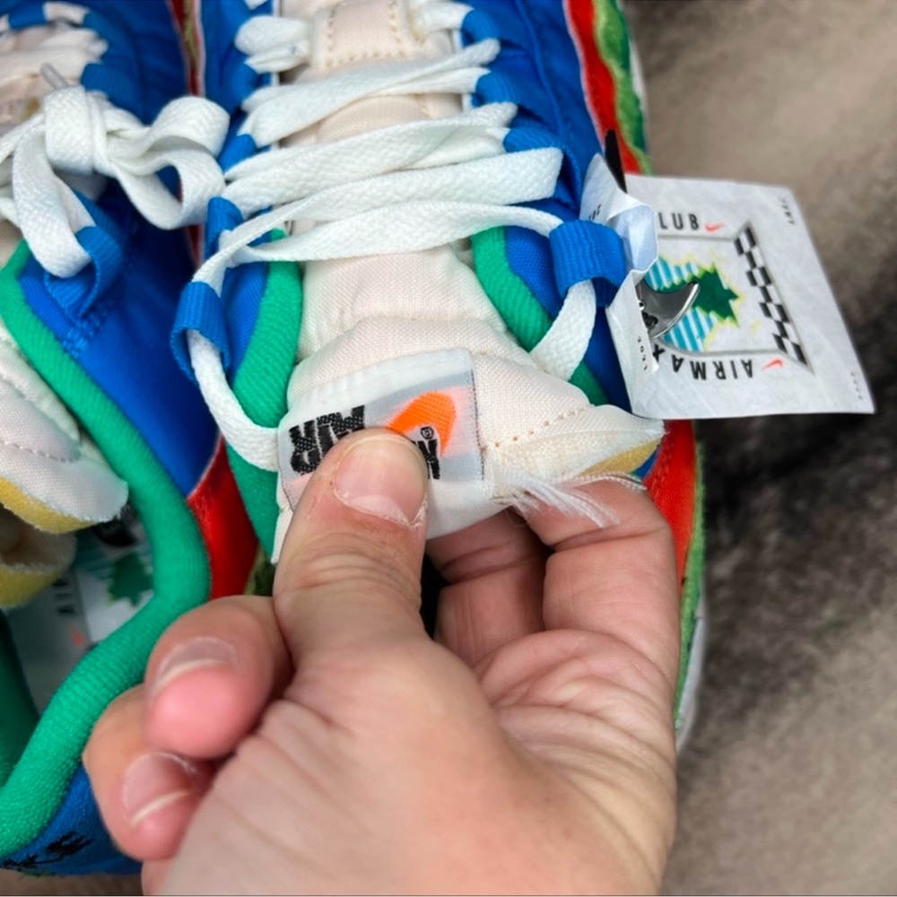 Nike Air Max 95 SE Light Photo Blue/Black/Roma Green Sneakers - Picture 6 of 10